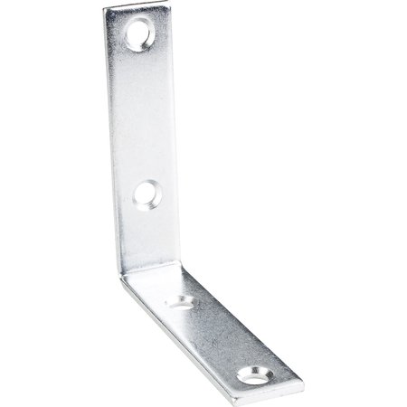 HARDWARE RESOURCES 3"x3" Zinc Plated Steel Corner Brace 9215